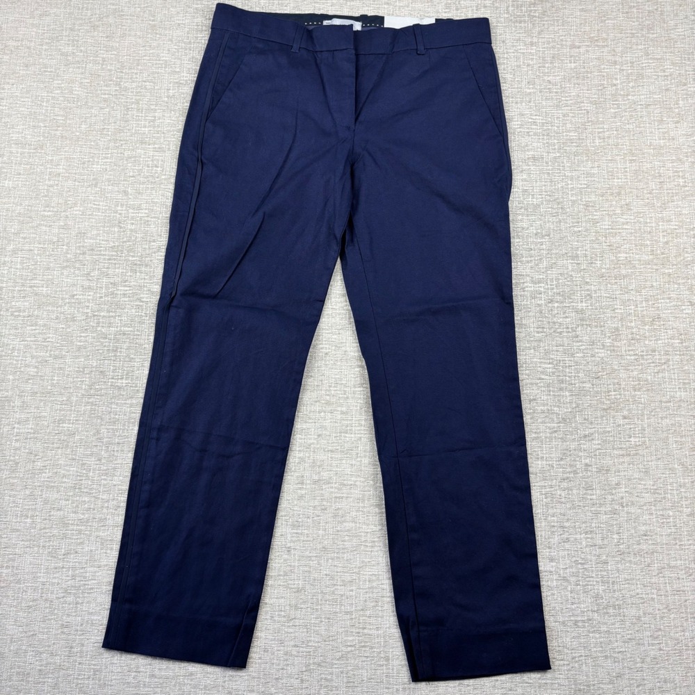 Gap Womens Size 4A True Straight Navy Blue Stretch Trousers Pants